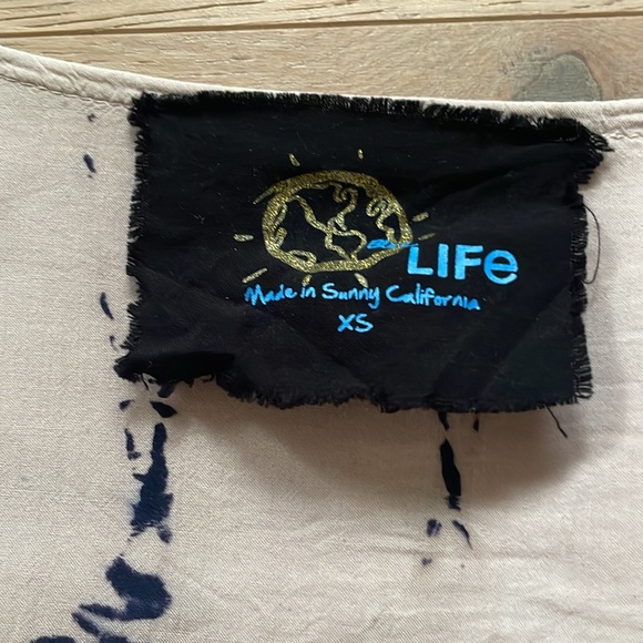 Blue Life tie dye top XS - Picture 4 of 8